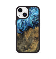 iPhone 13 Wood Phone Case - Minnoa (Blue, 730477)