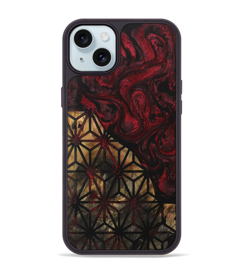 iPhone 15 Plus Wood Phone Case - Louisa (Pattern, 730484)