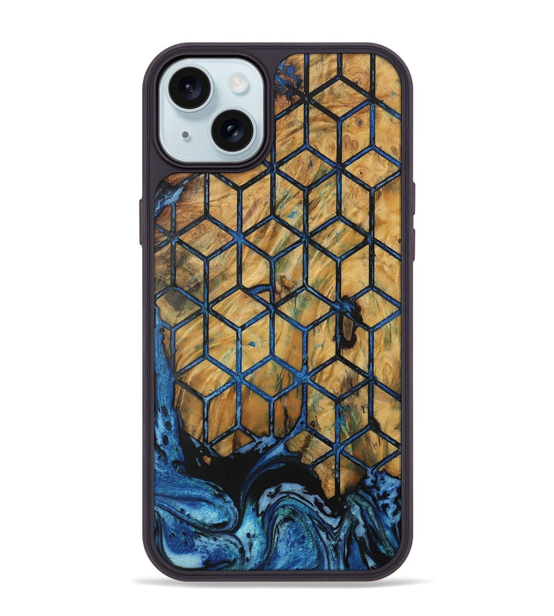 iPhone 15 Plus Wood Phone Case - Ginelle (Pattern, 730496)