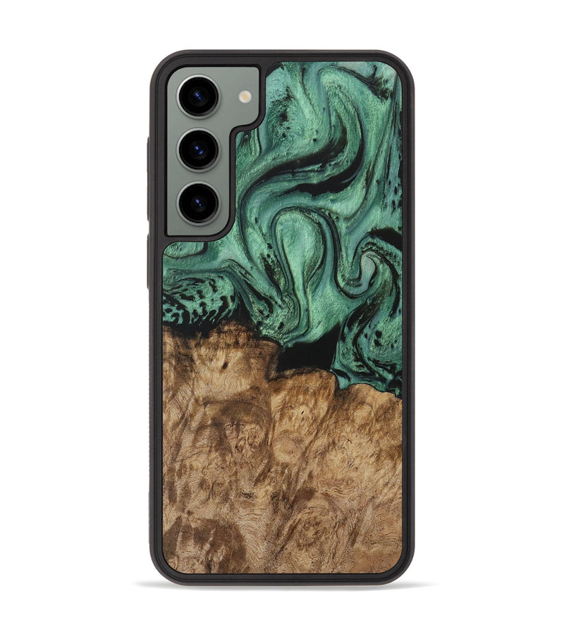 Galaxy S23 Plus Wood Phone Case - Nancie (Green, 730499)