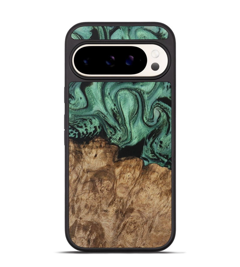 Pixel 9 Wood Phone Case - Nancie (Green, 730499)