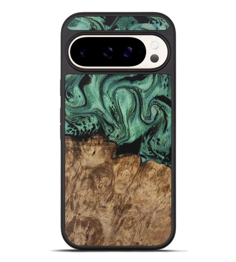 Pixel 9 Pro XL Wood Phone Case - Nancie (Green, 730499)