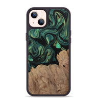 iPhone 14 Plus Wood Phone Case - Phyllys (Green, 730507)