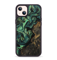 iPhone 14 Plus Wood Phone Case - Sophie (Green, 730508)