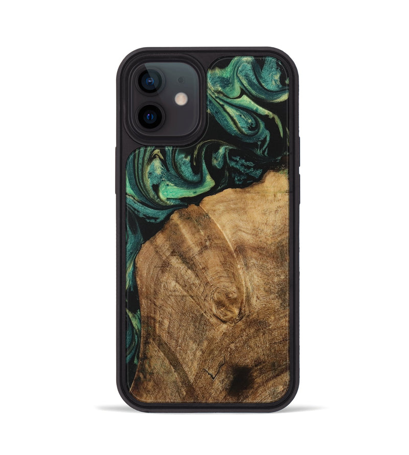 iPhone 12 Wood Phone Case - Norrie (Green, 730517)