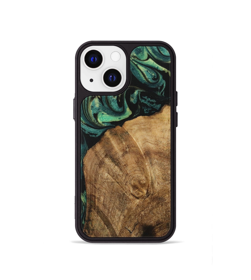 iPhone 13 mini Wood Phone Case - Norrie (Green, 730517)