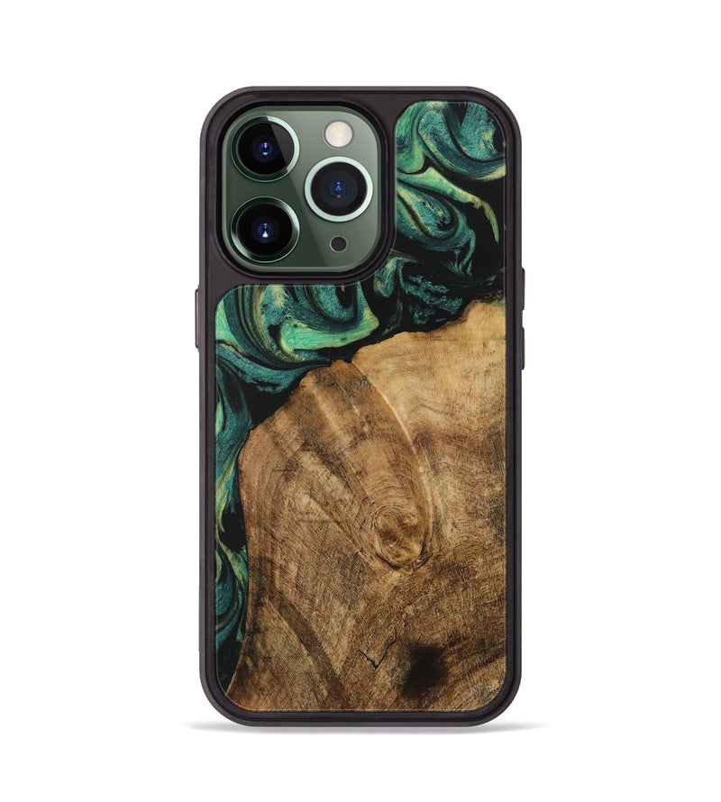 iPhone 13 Pro Wood Phone Case - Norrie (Green, 730517)