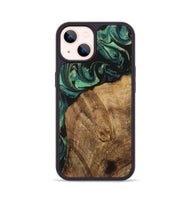 iPhone 14 Wood Phone Case - Norrie (Green, 730517)