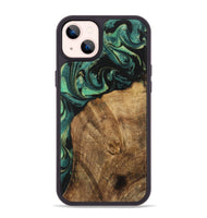 iPhone 14 Plus Wood Phone Case - Norrie (Green, 730517)