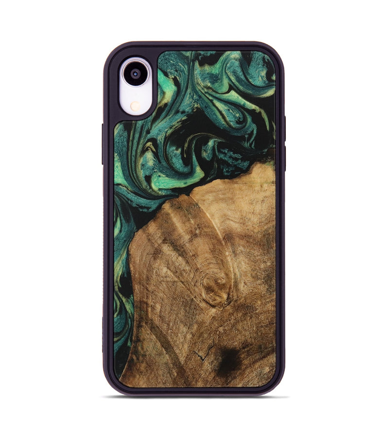 iPhone Xr Wood Phone Case - Norrie (Green, 730517)