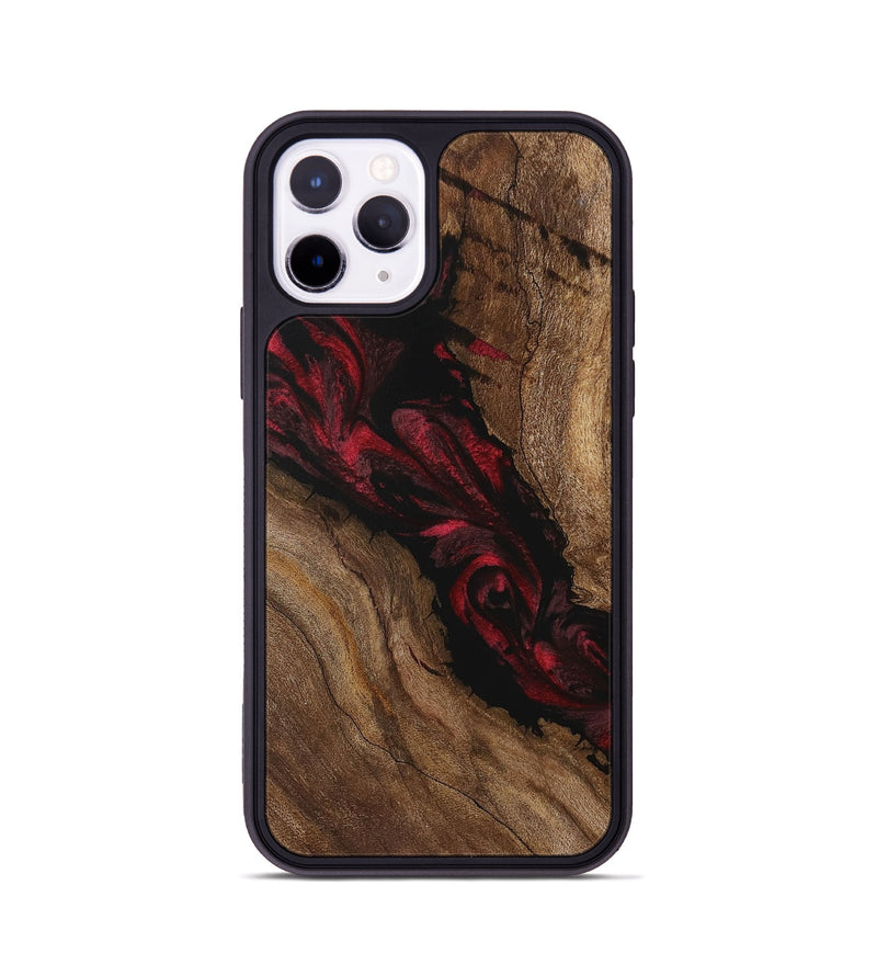 iPhone 11 Pro Wood Phone Case - Felipa (Red, 730521)