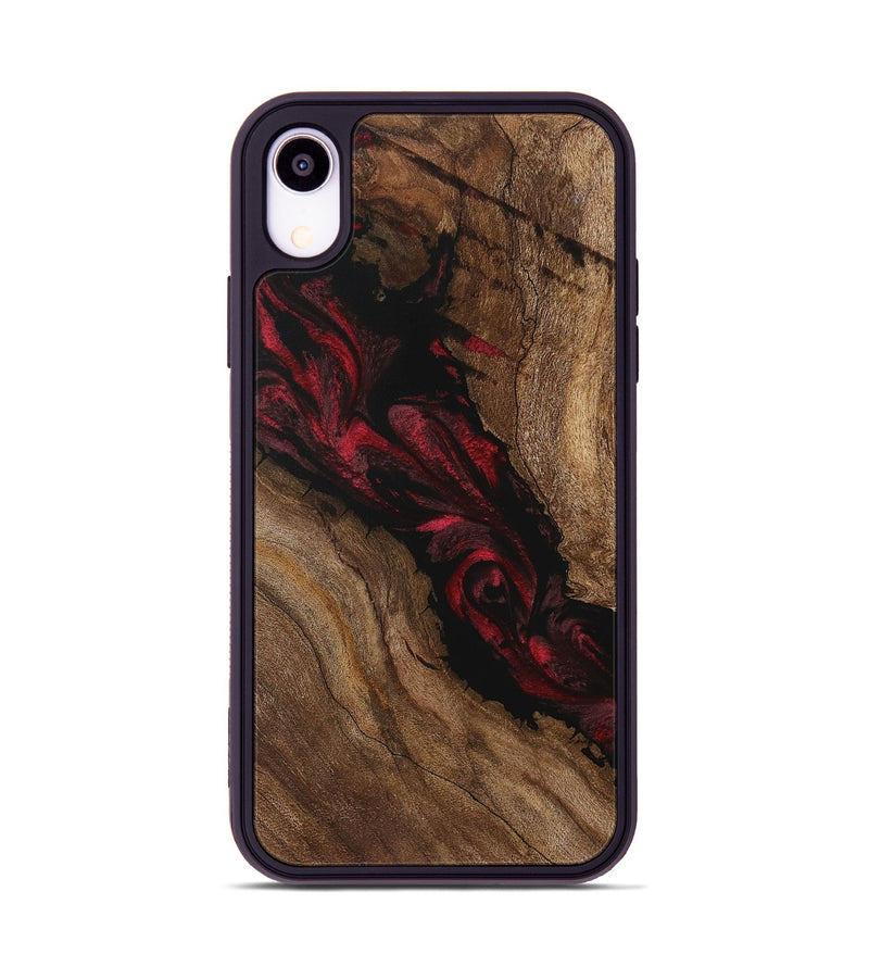 iPhone Xr Wood Phone Case - Felipa (Red, 730521)