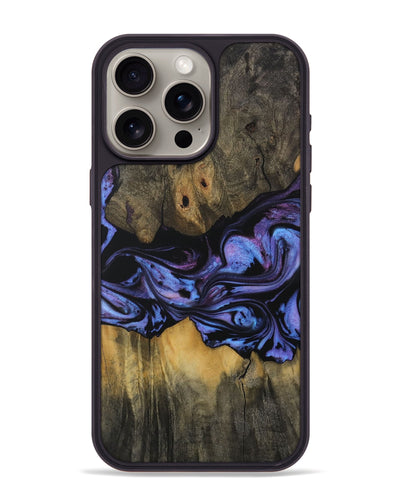 iPhone 15 Pro Max Wood Phone Case - Canute (Purple, 730522)