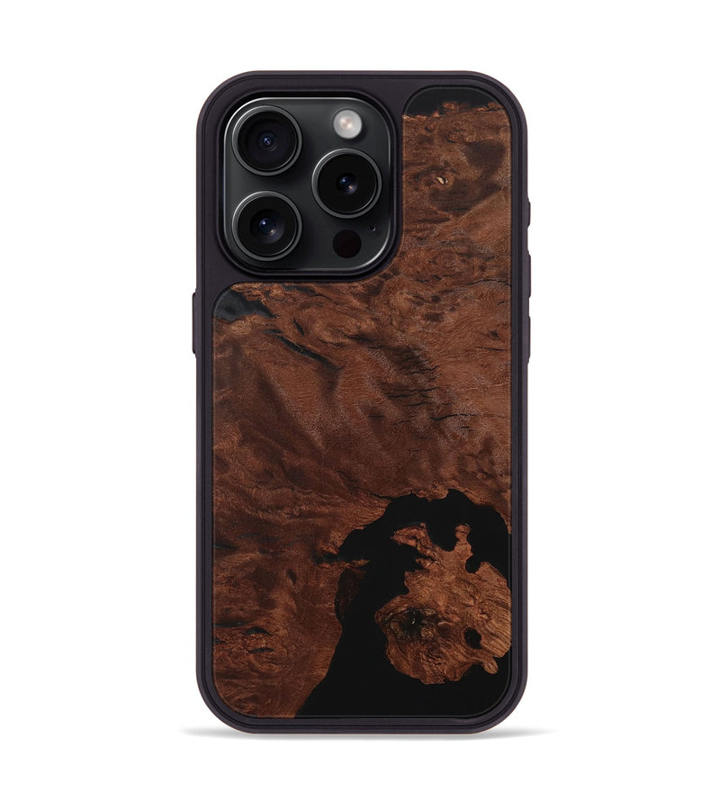 iPhone 15 Pro Wood Phone Case - Addi (Wood Burl, 730523)