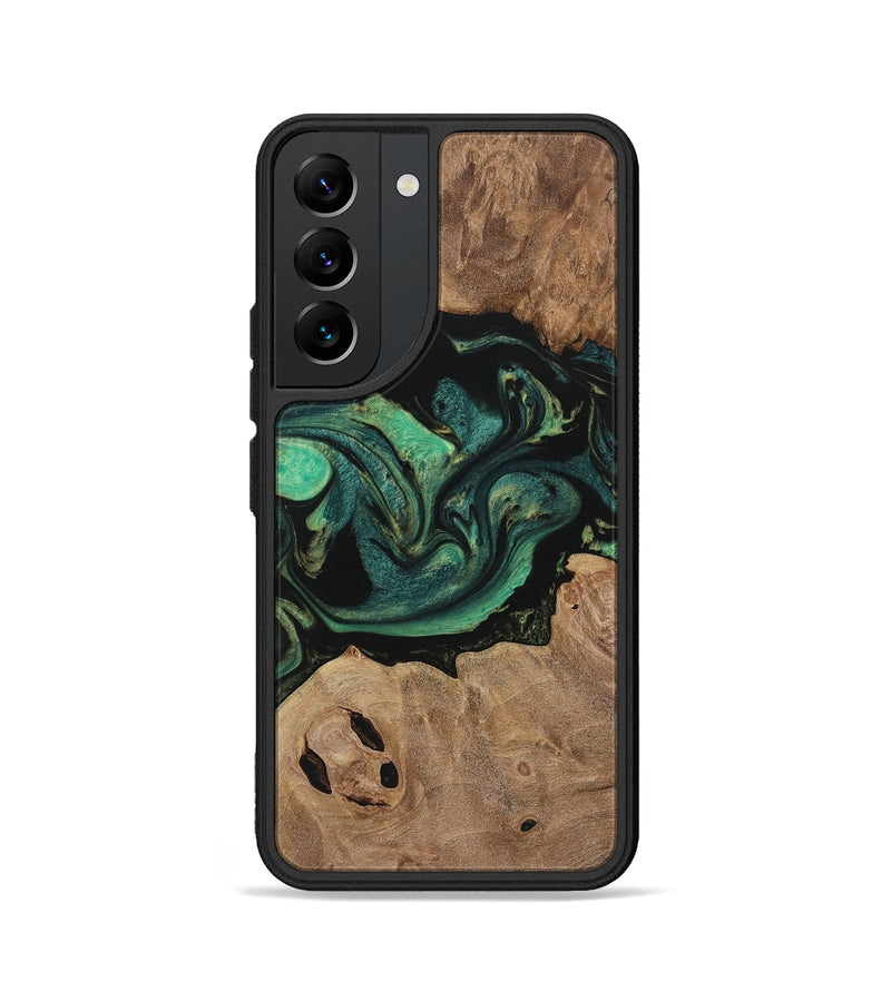 Galaxy S22 Wood Phone Case - Karola (Green, 730525)