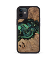 iPhone 12 Wood Phone Case - Karola (Green, 730525)