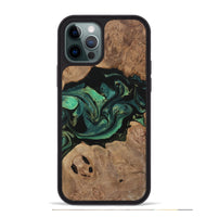 iPhone 12 Pro Max Wood Phone Case - Karola (Green, 730525)