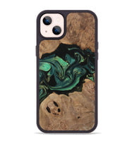 iPhone 14 Plus Wood Phone Case - Karola (Green, 730525)