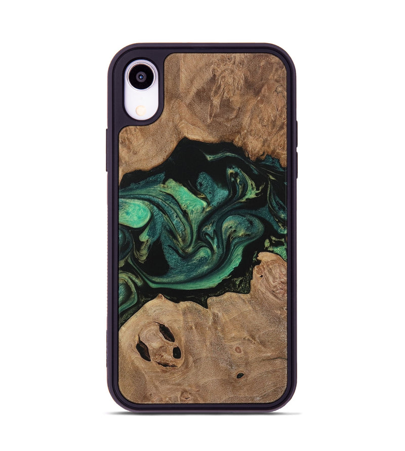 iPhone Xr Wood Phone Case - Karola (Green, 730525)