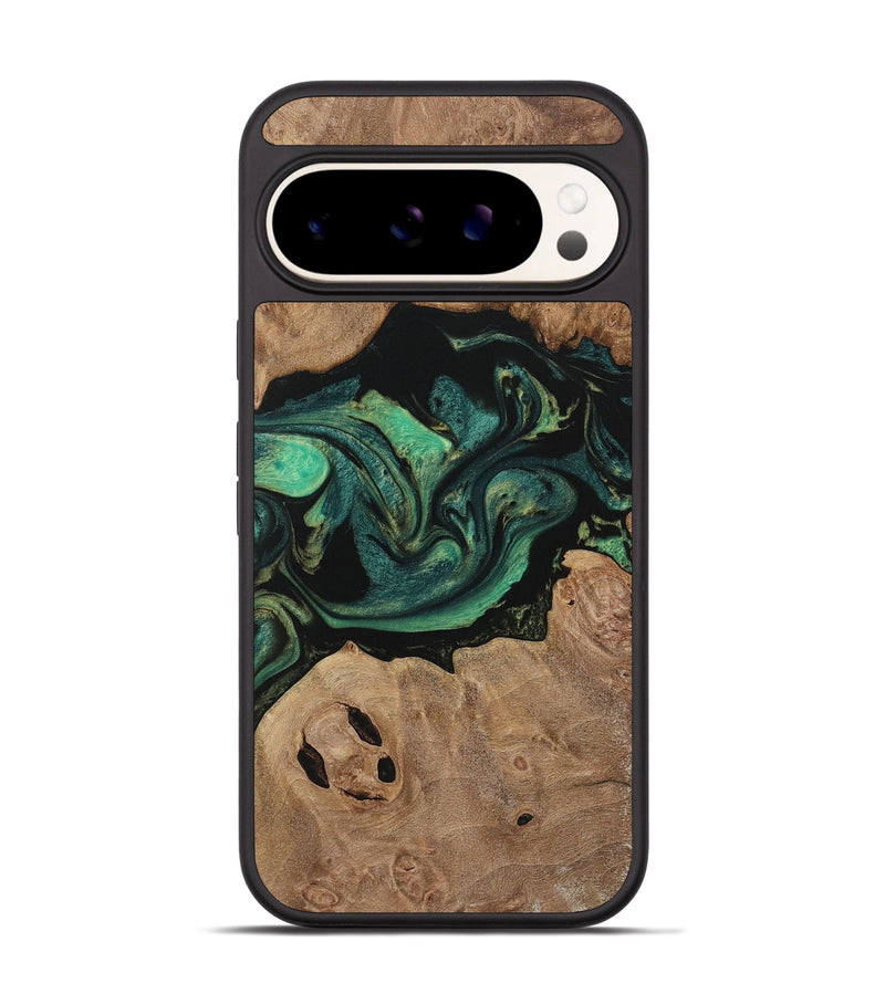 Pixel 9 Wood Phone Case - Karola (Green, 730525)