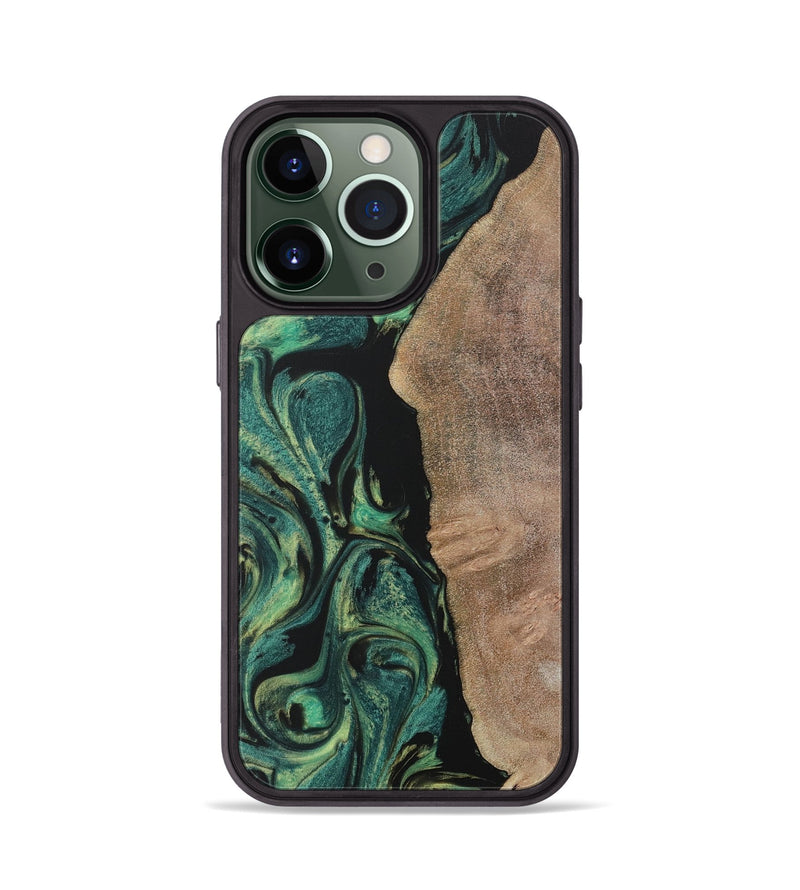 iPhone 13 Pro Wood Phone Case - Leone (Green, 730526)