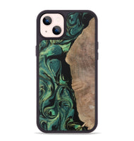 iPhone 14 Plus Wood Phone Case - Leone (Green, 730526)