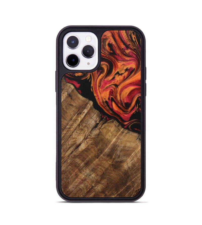 iPhone 11 Pro Wood Phone Case - Valaria (Red, 730534)