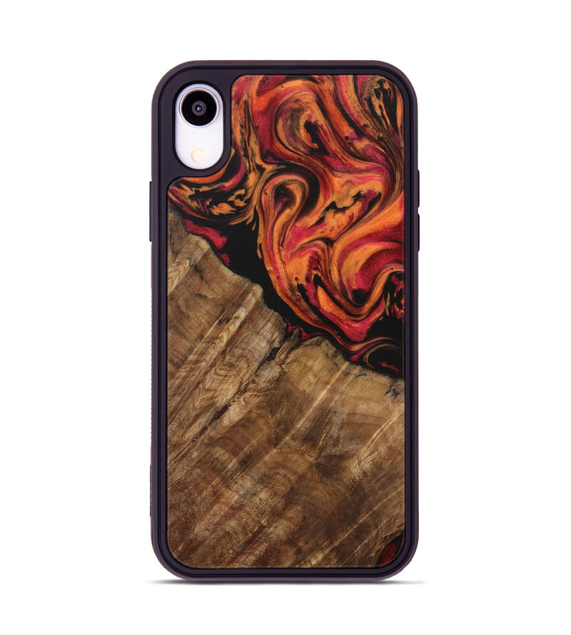 iPhone Xr Wood Phone Case - Valaria (Red, 730534)