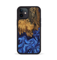 iPhone 12 Wood Phone Case - Wilie (Blue, 730536)