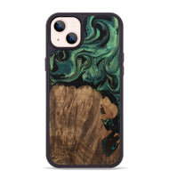 iPhone 14 Plus Wood Phone Case - Dirk (Green, 730538)