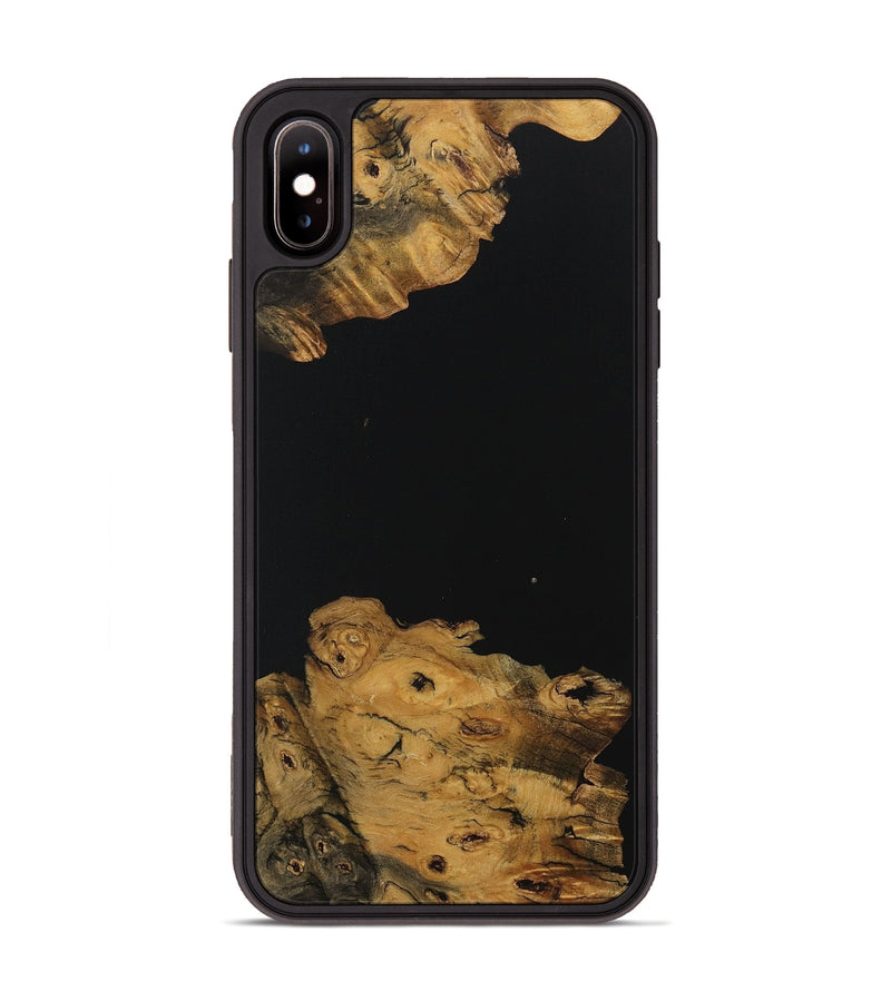 iPhone Xs Max Wood Phone Case - Tyrique (Pure Black, 730548)