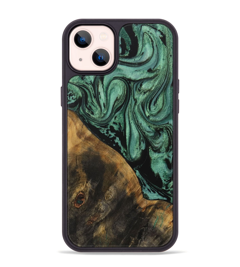 iPhone 14 Plus Wood Phone Case - Kemp (Green, 730550)