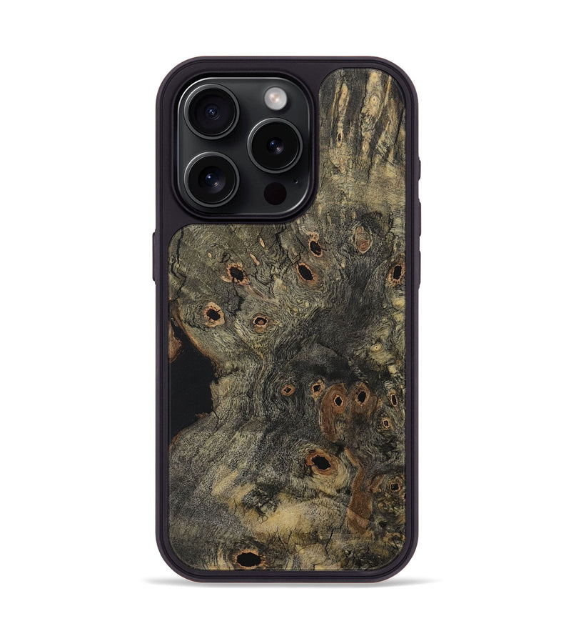 iPhone 15 Pro Wood Phone Case - Alycia (Wood Burl, 730551)