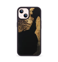 iPhone 14 Wood Phone Case - Mady (Pure Black, 730553)