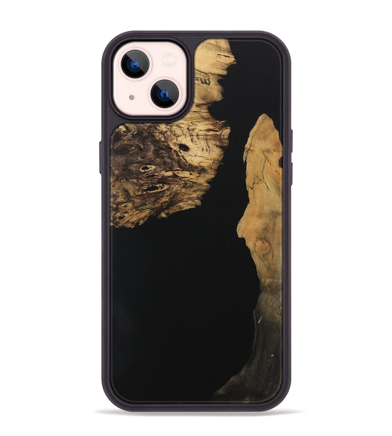 iPhone 14 Plus Wood Phone Case - Mady (Pure Black, 730553)