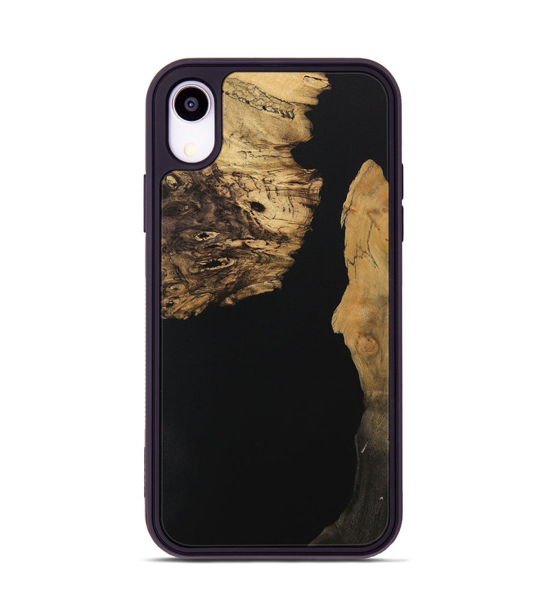 iPhone Xr Wood Phone Case - Mady (Pure Black, 730553)