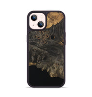 iPhone 14 Wood Phone Case - Camala (Pure Black, 730555)