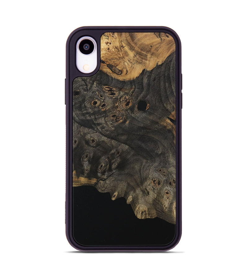 iPhone Xr Wood Phone Case - Camala (Pure Black, 730555)