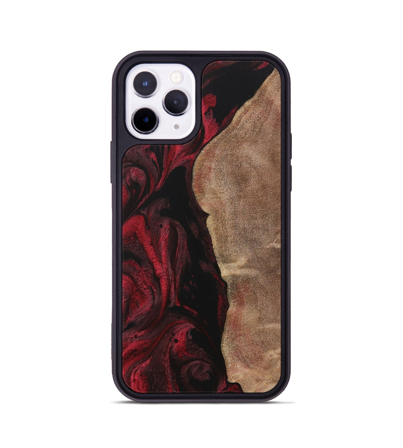 iPhone 11 Pro Wood Phone Case - Pluma (Red, 730556)