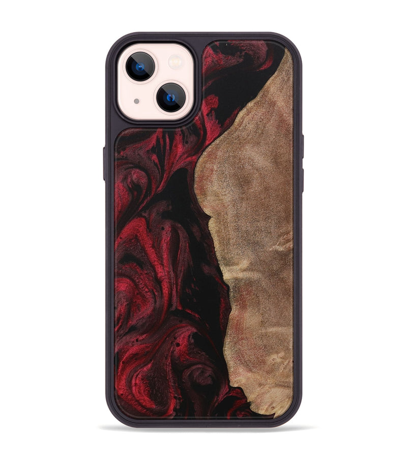 iPhone 14 Plus Wood Phone Case - Pluma (Red, 730556)