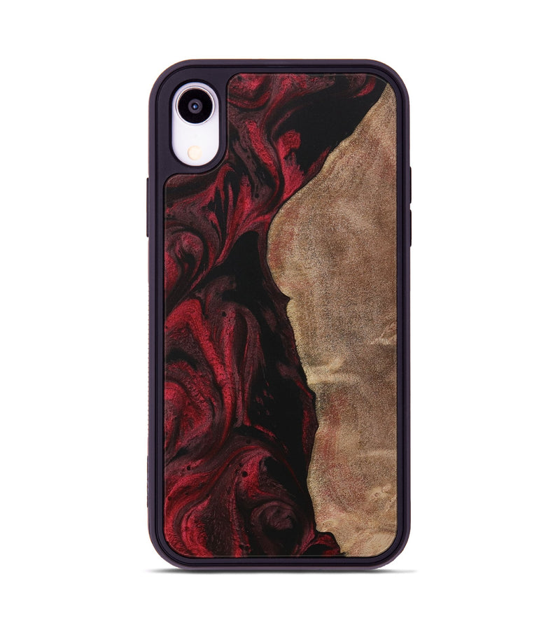 iPhone Xr Wood Phone Case - Pluma (Red, 730556)