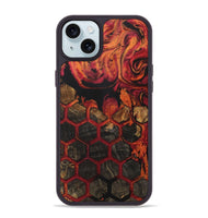 iPhone 15 Plus Wood Phone Case - Anand (Pattern, 730558)