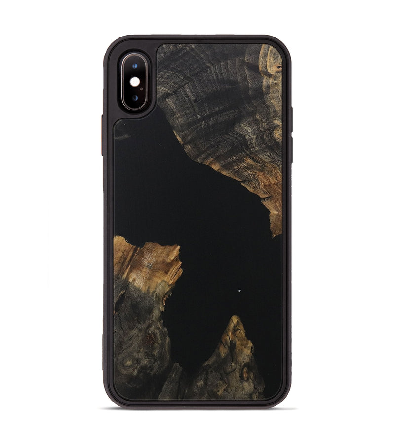 iPhone Xs Max Wood Phone Case - Hakan (Pure Black, 730566)