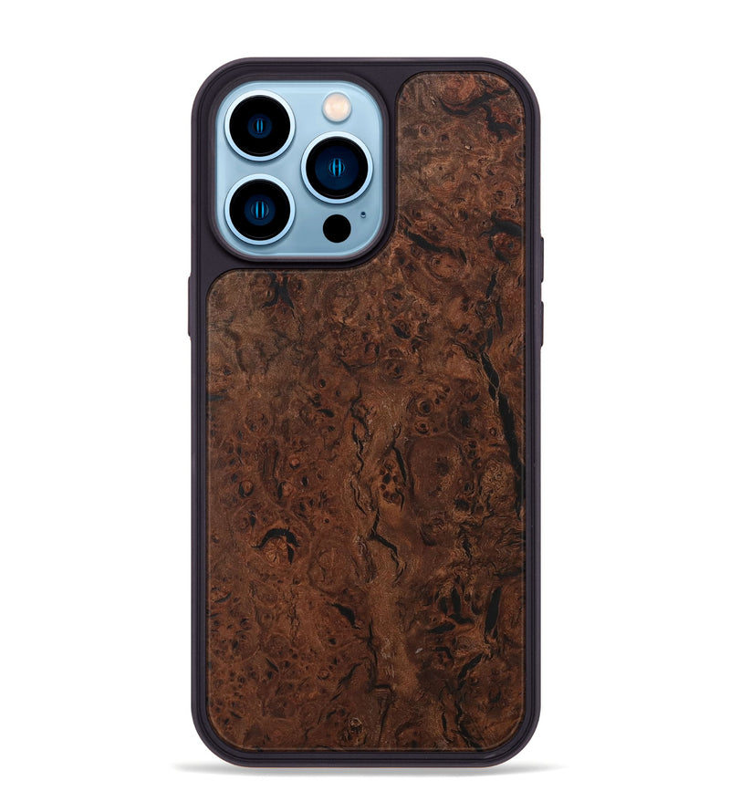 iPhone 14 Pro Max Wood Phone Case - Mindi (Wood Burl, 730567)