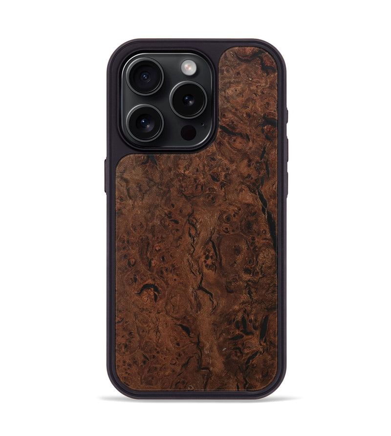 iPhone 15 Pro Wood Phone Case - Mindi (Wood Burl, 730567)