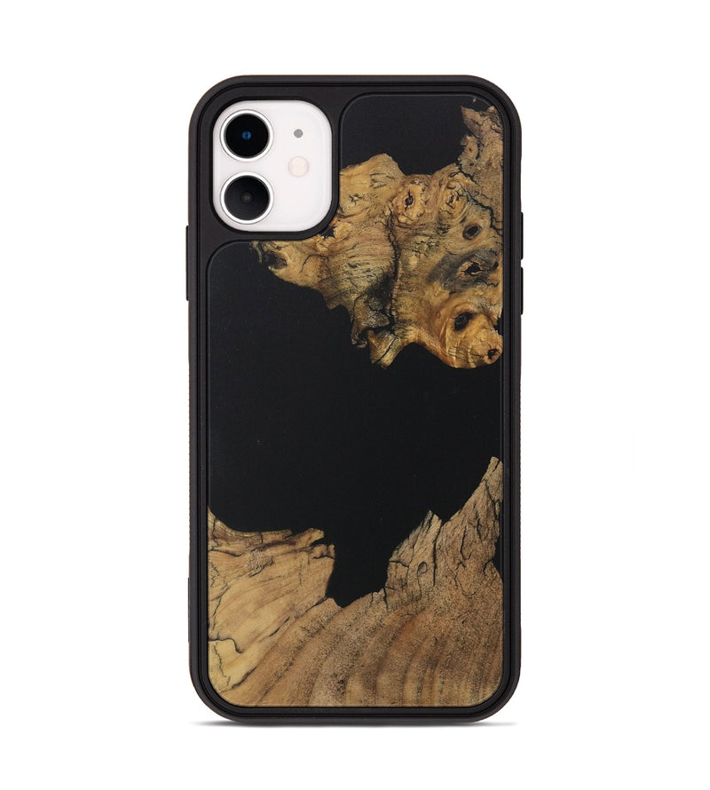 iPhone 11 Wood Phone Case - Jovanni (Pure Black, 730570)