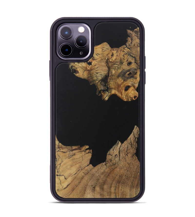 iPhone 11 Pro Max Wood Phone Case - Jovanni (Pure Black, 730570)