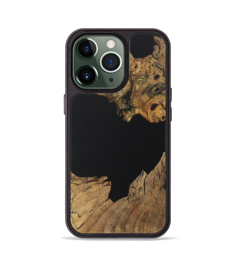 iPhone 13 Pro Wood Phone Case - Jovanni (Pure Black, 730570)