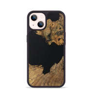 iPhone 14 Wood Phone Case - Jovanni (Pure Black, 730570)