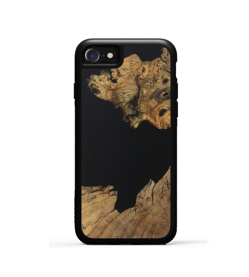 iPhone SE Wood Phone Case - Jovanni (Pure Black, 730570)